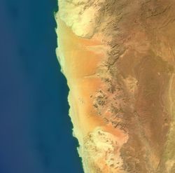 Пустыня Намиб фото с космоса